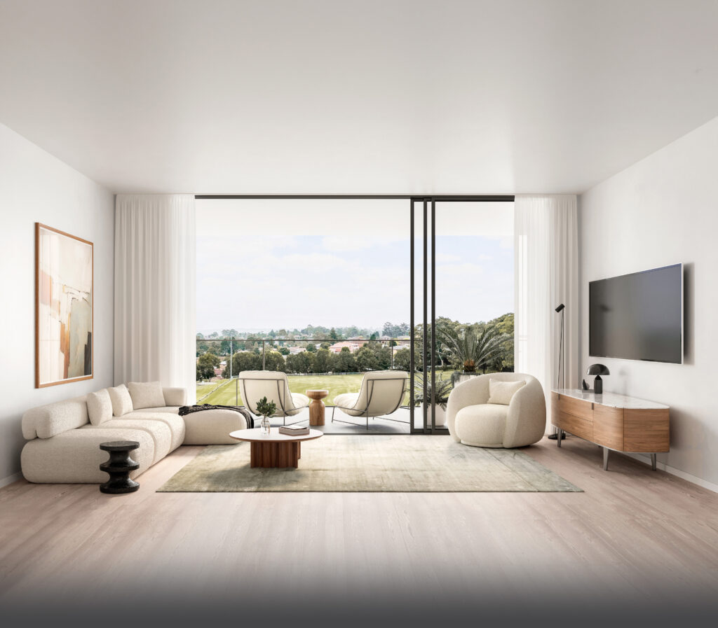 Blossom Carlingford Living Room CGI