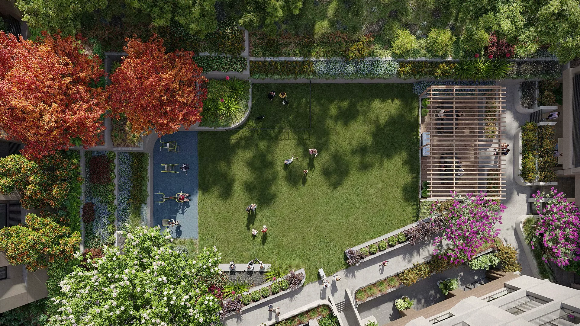 Garden Aerial Poster